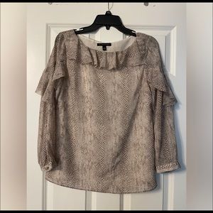 Snake Skin 3/4 Sleeve Blouse